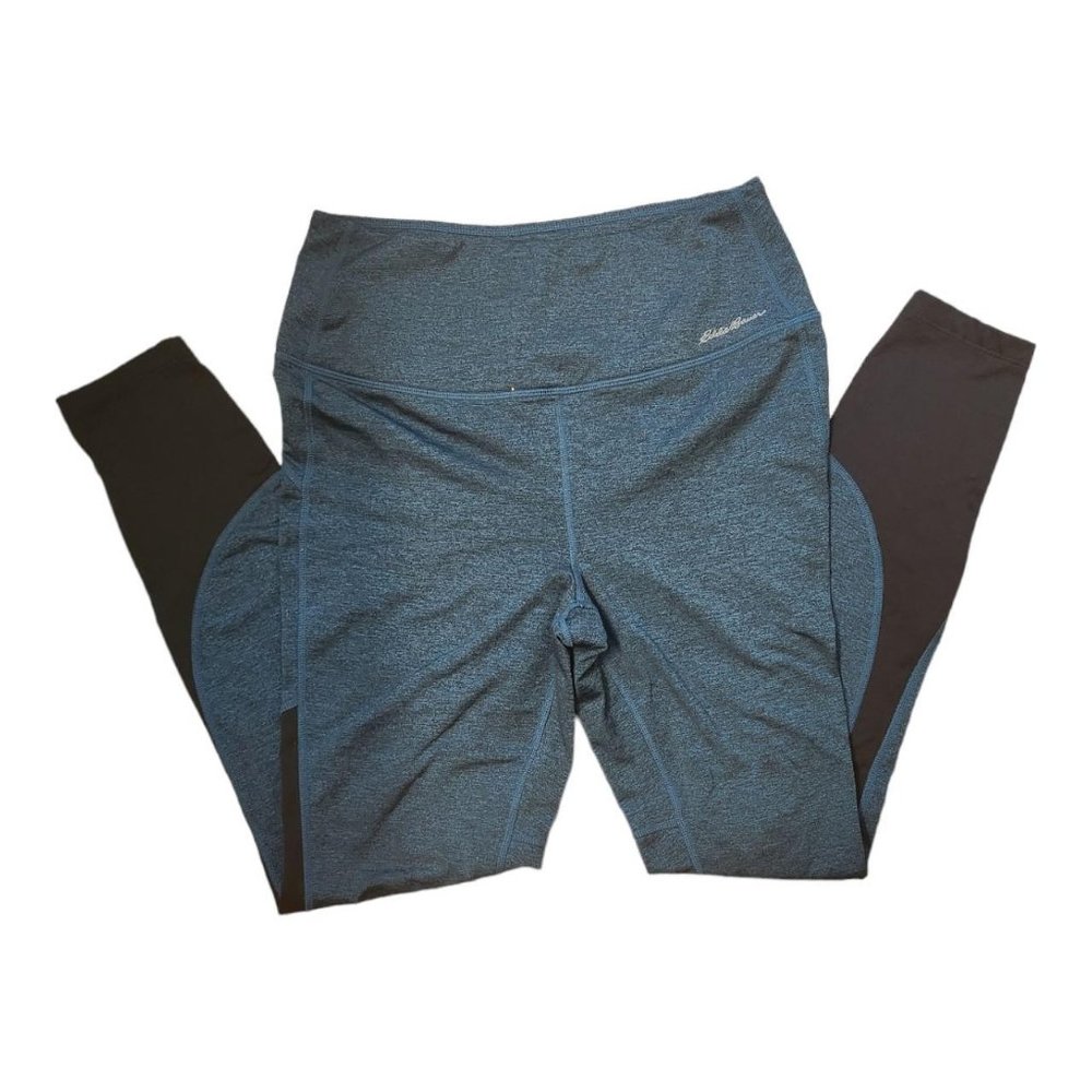 Blue activewear leggings by Eddie Bauer, size medium.